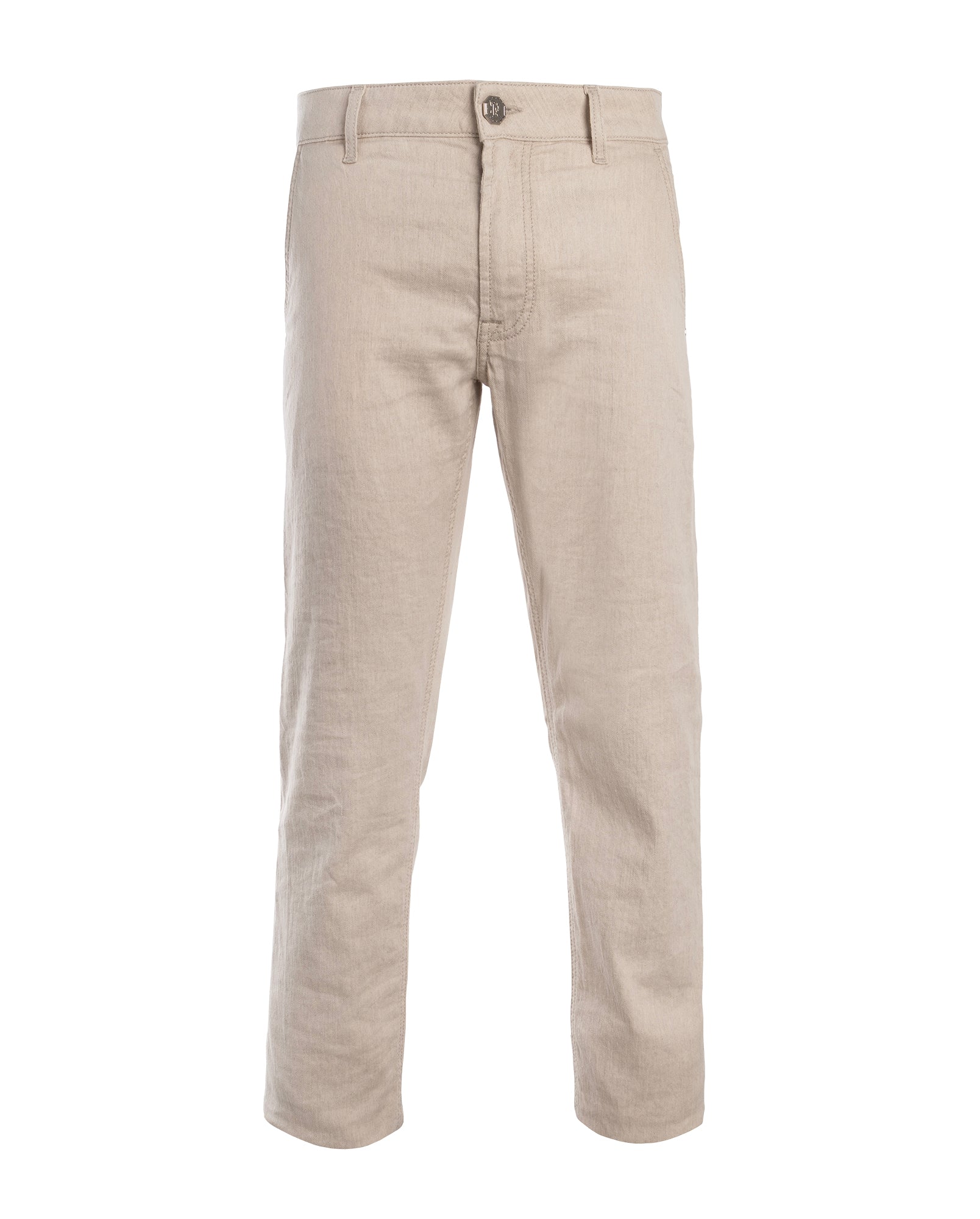 STEFANO RICCI COTTON TROUSER IN BEIGE COLOUR