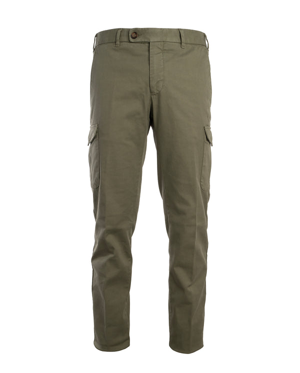 MANDELLI GREEN COTTON TROUSER