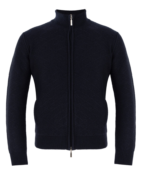 DORIANI CASHMERE KNITWEAR ZIP