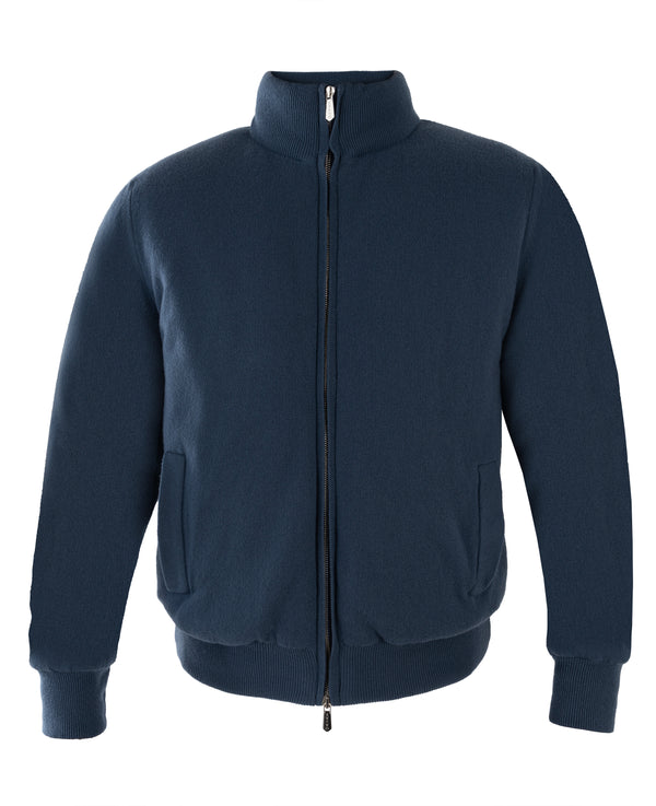 SVEVO BLUE WOOL OUTERWEAR