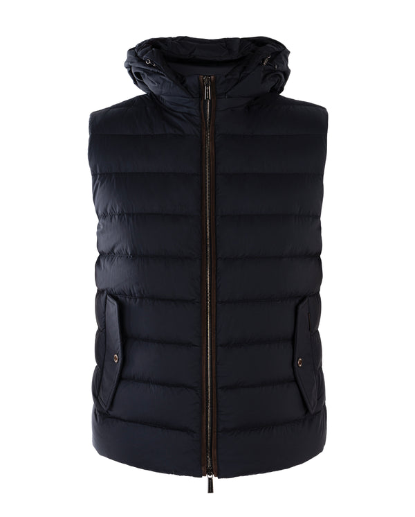 MOORER VEST IN NAVY COLOUR