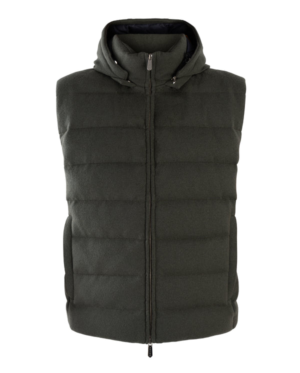 SVEVO GREEN CASHMERE VEST