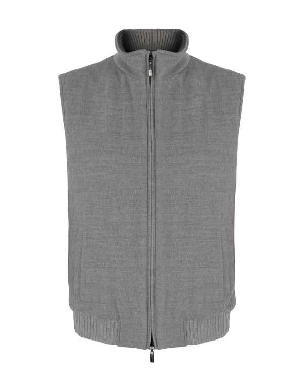 DORIANI WOOL VEST IN GREY COLOUR