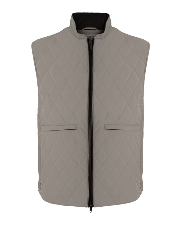 LUCIANO BARBERA VEST IN LIGHT GREY