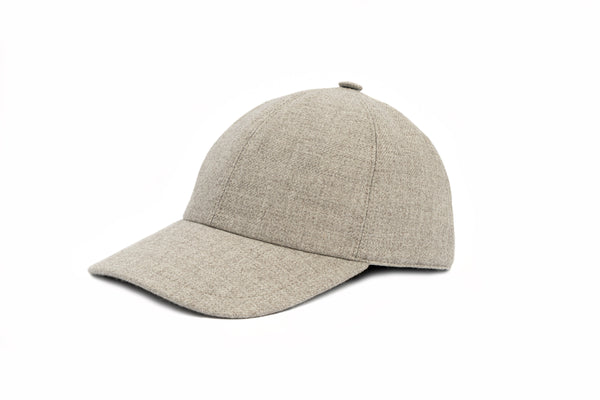 MANDELLI WOOL BASEBALL CAP IN LIGHT BEIGE