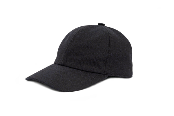 MANDELLI WOOL BASEBALL CAP IN NAVY