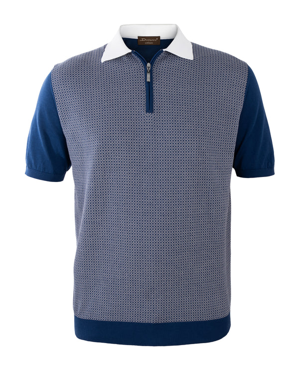 DORIANI KNITWEAR POLO BLUE COLOUR