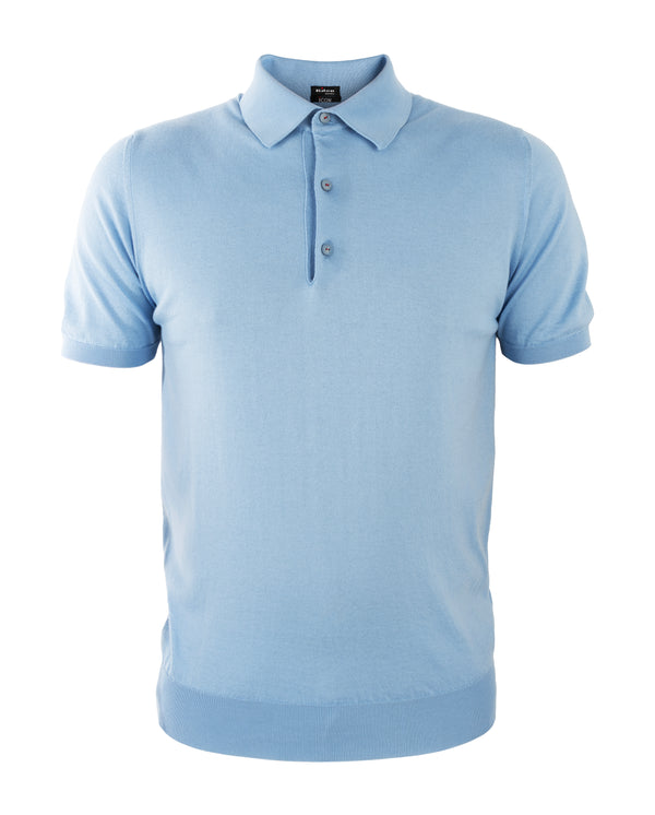 KITON POLO T-SHIRT SKY BLUE COLOUR